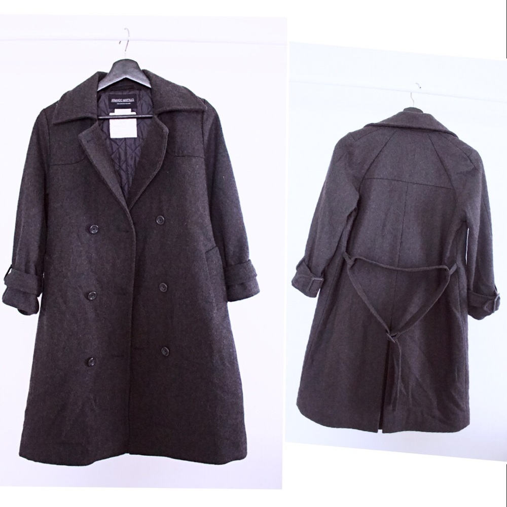 Armando Martillo wool blend coat